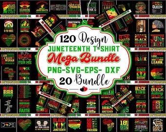 Pacchetto PNG SVG Juneteenth: disegni per il giorno dell'emancipazione (download digitale)