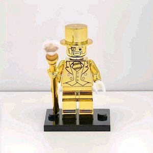QUALITY Lego Mr. Gold Minifigure - (read description) US MADE Custom