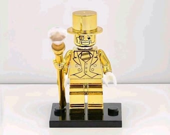 Figurine Lego Mr. Gold de QUALITÉ - (lire la description) US MADE Custom