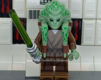 Kit Fisto LEGO Minifigure | Star Wars | Collectible Figure