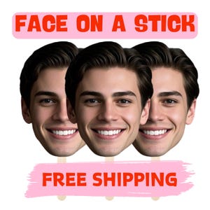Gesicht auf einem Stick,Big Head Cutouts,benutzerdefinierte großer Kopf,Cutouts Fat Head,Bachelorette Party Decor,Big Heads Gesicht für Geburtstagsfeiern,Gesicht Fan