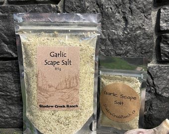 Garlic Scape Salt: Low FODMAP Gourmet Seasoning