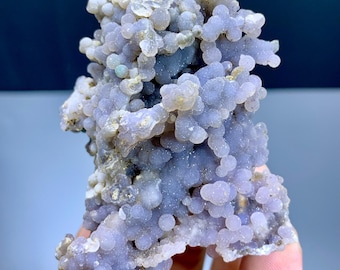 Botryoidal Chalcedony, Purple Grape Agate Specimen from Indonesia - 73 grams