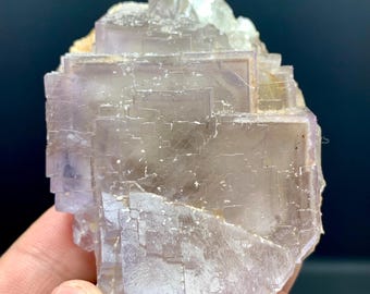 Natural Purple Phantom Fluorite Crystal from Pakistan - 158 gram