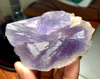 Natural Purple Phantom Fluorite Crystal from Pakistan - 260 gram