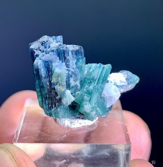 Natural Indicolite Blue Tourmaline Crystal from Afghanistan - 30 carats