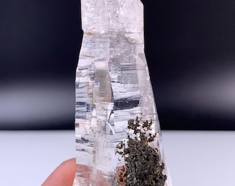 Clear Laser Quartz combine Hematite, Damage free Quartz Crystal, Crystal collectors