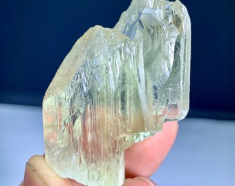 Natural Yellow Triphane Kunzite Crystal from Afghanistan - 51 gram