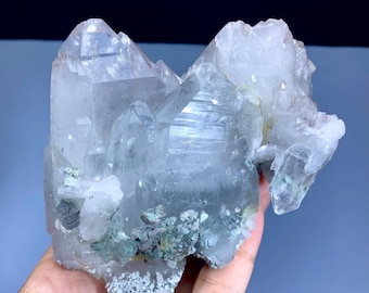 Feden Quartz Cluster: Abschlusskante Kristall Specimen, Pakistan (560 gramm)