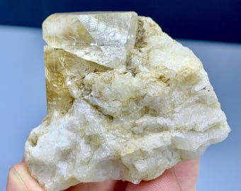 Natural Topaz Crystal on Albite from Skardu Pakistan - 50 grams
