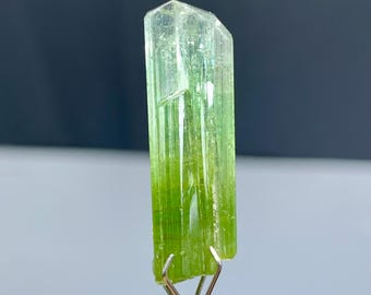 Natural Terminated Green Tourmaline Crystal from Afghanistan - 13 carats