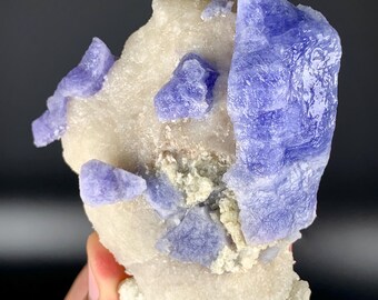 Fluorescent Rare Purple Hackmanite on Matrix from Badakhshan Afghanistan - 156 gram