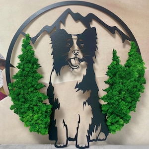Moos Wand Kunst Wohnkultur | Moss Wandkunst Led |  Moos Wand Kunst Große | Moos Wand-Kunst-Dekor mit Lichtern | Personalisierbar Moos Wandbehang