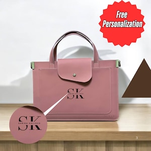Genuine Leather Messenger Bag | Women&#39;s Leather Laptop Bag | Handmade MacBook Sleeve | Laptop Case for MacBook Air 13 M2 | Personalized Gift