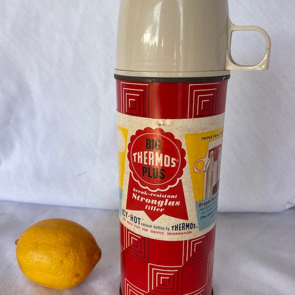 Vintage Thermos New Old Stock with Paper Label 10"