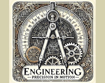Engineering Major University Sticker | STEM Student Gift | Mechanical Engineer Decal for Laptops, Water Bottles, Notebooks