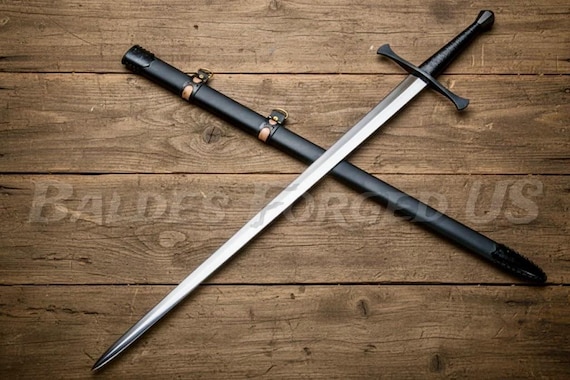 42"  Hand Forged 5160 High Carbon Steel Medieval Crusader Sword | Longsword