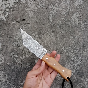 Wikinger Sax Messer mit Lederscheide