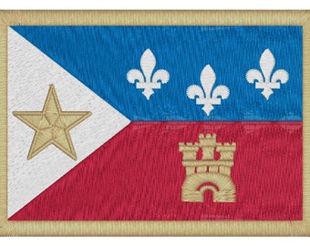 Cajun Flag Embroidery Machine Design