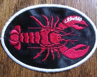 Crawdad Embroidered Patch