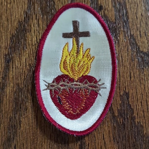 Sacred Heart of Jesus Iron-on Patch