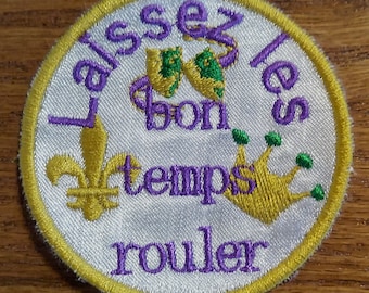 Laissez Les Bon Temps Rouler Embroidered Patch