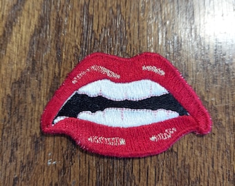 Embroidered Lips (Style 2) Iron-On Patch