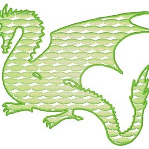 Machine Embroidery Dragon