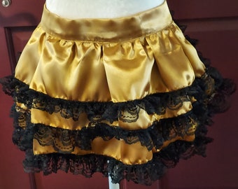 Gold Satin Bustle