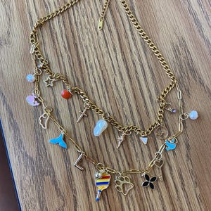 フリーピープル デュープ ダブルチャームネックレス 画像 2