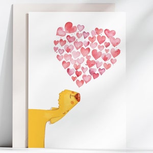 El amor está en el aire - Hermosa tarjeta de felicitación para novio - Tarjeta para esposo - Tarjeta para esposa -