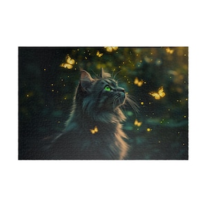 神秘的な猫のパズル - 1014 ピース - 猫好きの方へのプレゼントに最適