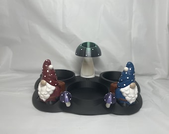 Triple Gnome/Mushroom Holder