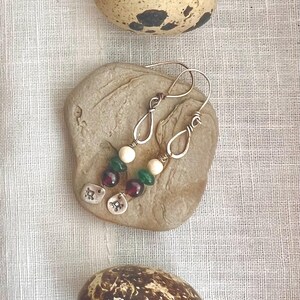 Stone Stanmped Earrings