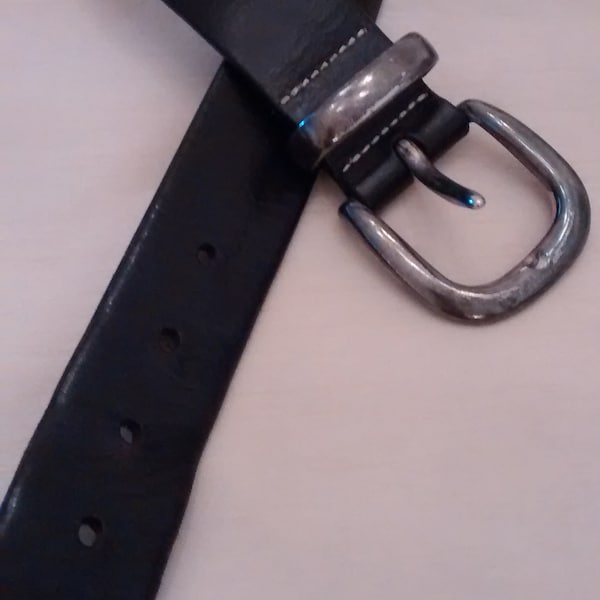 Black Genuine Leather GAP Belt 25" Waist