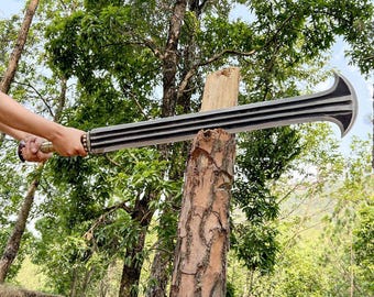 Handmade Konda Ikakalaka Sword: 5160 Carbon Steel Hunting Knife