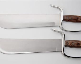 Handcrafted Damascus Steel Wing Chun Butterfly Swords: Blunt Practice Blades