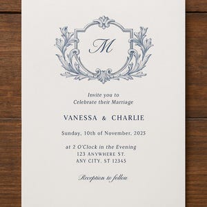 Faire-part de mariage simple et élégant