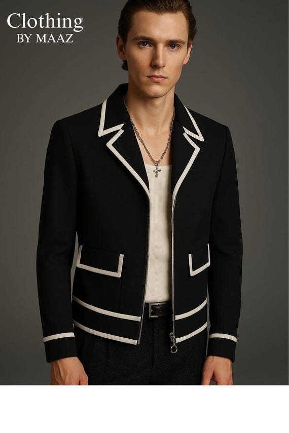 Handmade Victorian Men Stylish Jacket , Men's Historical coat , Vintage Gentleman Regency Coat