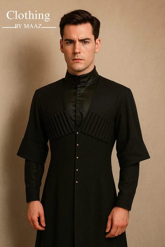 Men's 19th Century Cossack Chokha Coat: Red Georgian Style