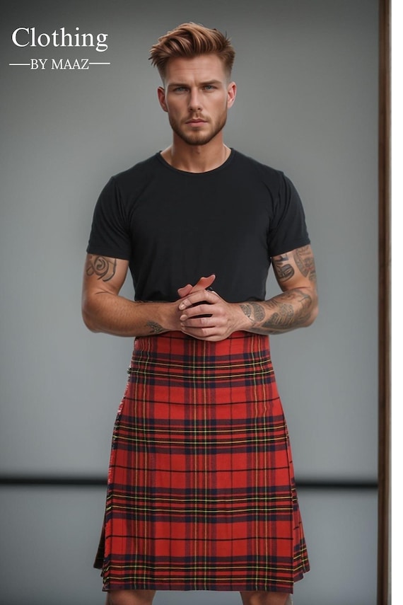 Traditional Kilt| Hand Made Kilt| 8 Yards |Clothing By Maaz