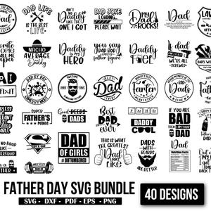 Pacote SVG Dia dos Pais, SVG Pai, SVG Pai, SVG Papai, SVG Melhor Pai de Todos os Tempos, Papai, Pacote SVG Família, Arquivos de Corte SVG para Cricut