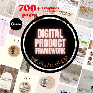 Digital Product Framework with 15 Templates included and Bonus ChatGPT prompts