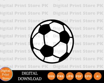 Soccer Ball SVG Bundle: Football Vector Clipart, Cricut & Silhouette Cut Files (Digital Download