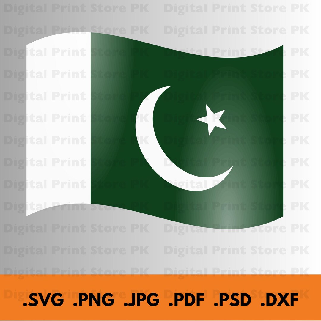 Pakistan Flag Map Art (svg, Png, Jpg, Pdf, Ai, Eps) Digital Download ...