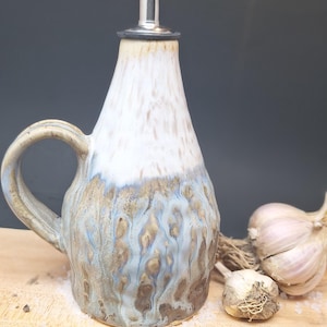 Handmade Ceramic Oil Decanter 10 oz (~295ml)