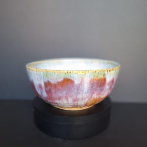Sunset-Inspired Handmade Bowl – 16 oz Rustic Ceramic Pottery for Soup, Salad, or Breakfast Cereals