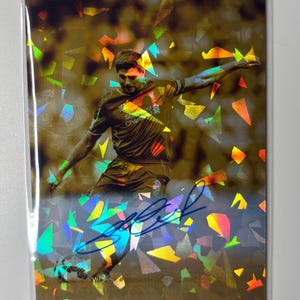 "Handbemalte Leinwand Illustration ""Steffen Gerrard Fussball"""