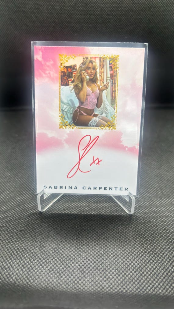 Sabrina Carpenter Pop Music Trading Card - Etsy