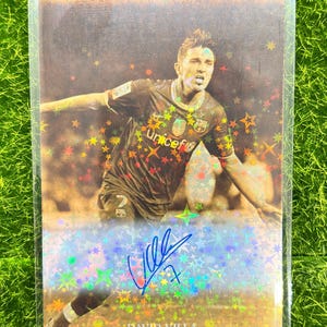 David villa barcelona custom art fan trading card